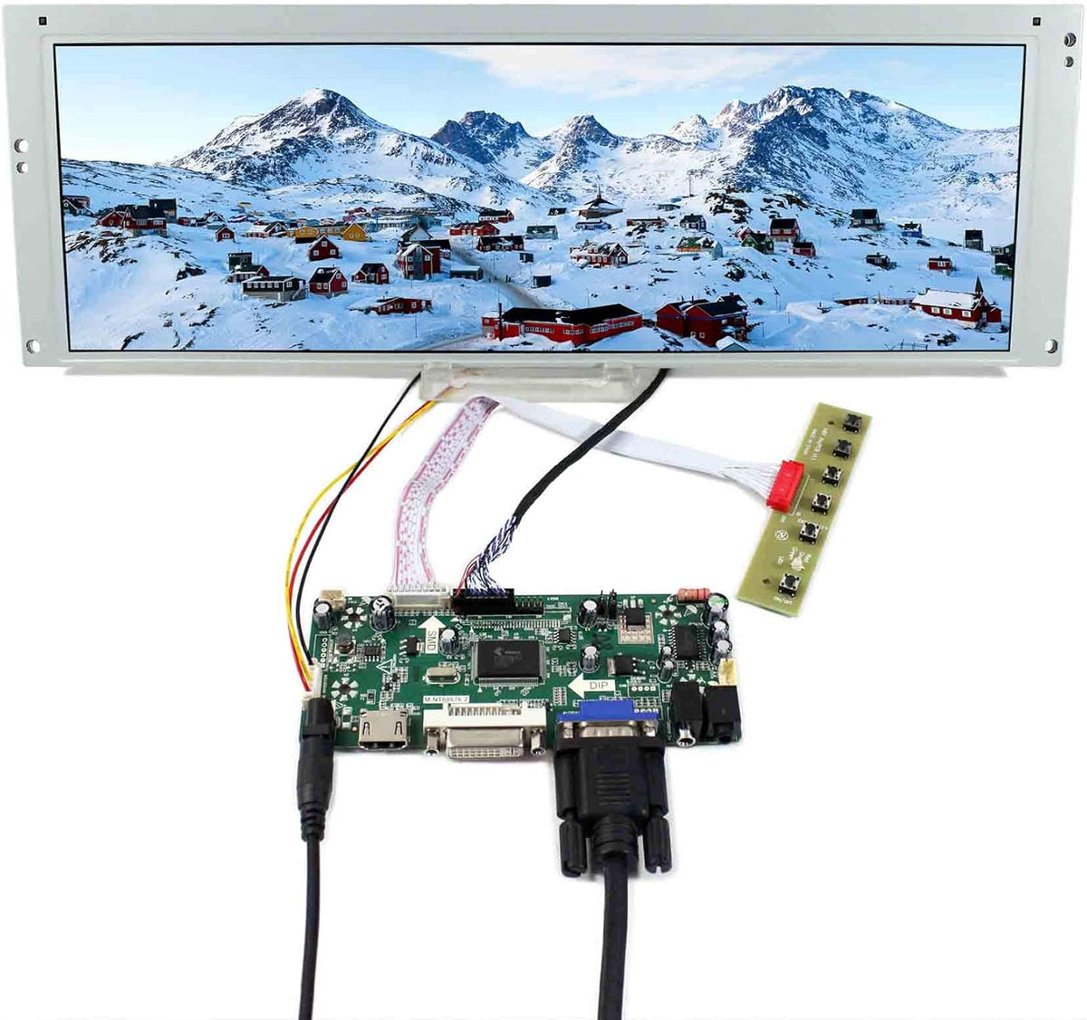 14.9 in 1280X390 LCD Screen with LCD Controller Board A64996
