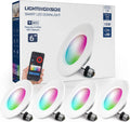 5/6 LED Recessed Downlights WiFi Dimmable 15W 1200 LM 4PCS Pack of 2 J263842