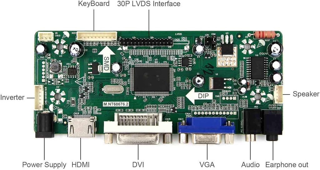 14.9 in 1280X390 LCD Screen with LCD Controller Board A64996