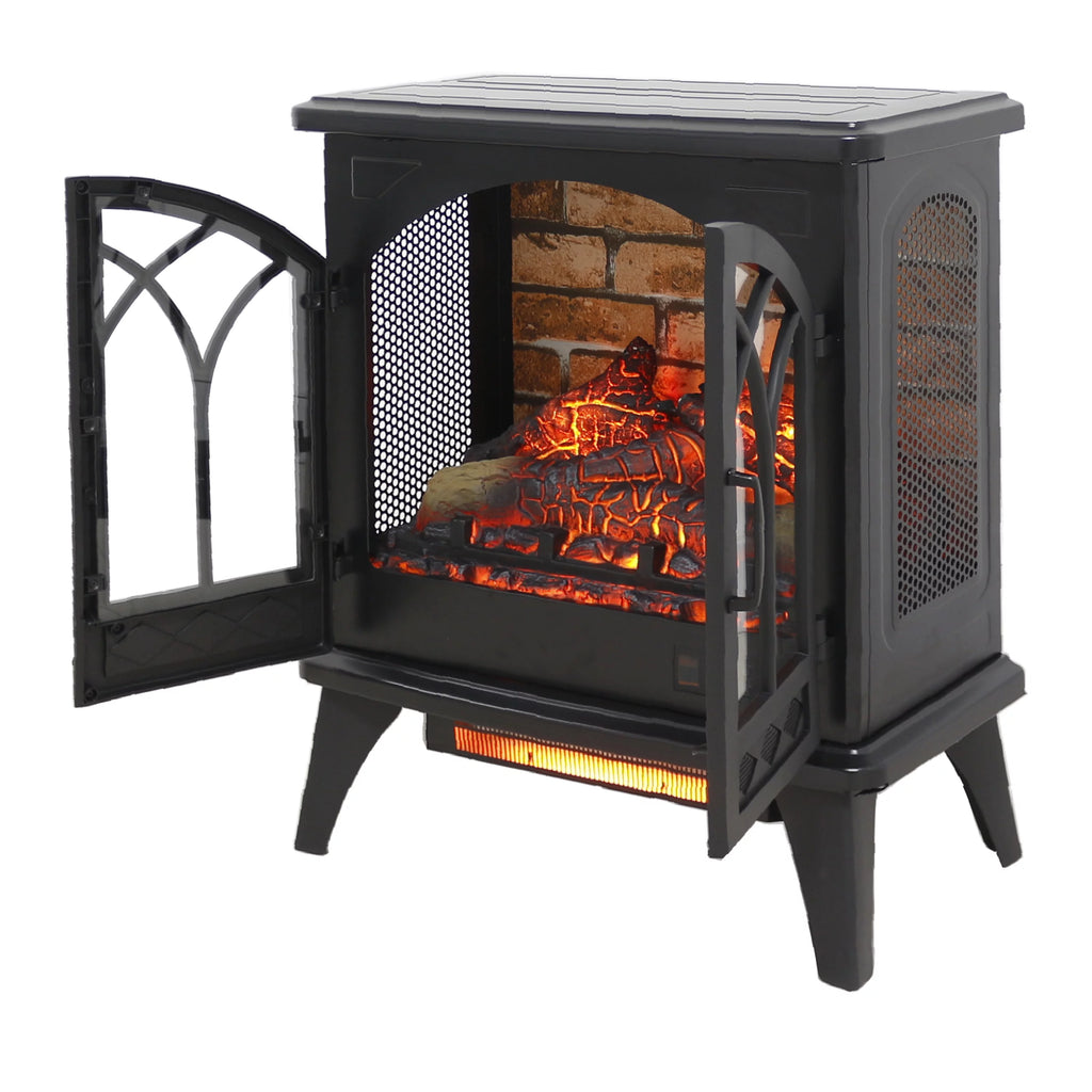 24 Inch 3D Infrared Electric Stove with Remote Control E383