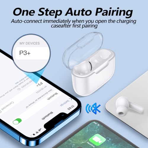 Wireless Earbuds Bluetooth 5.3 Headphones with Microphone Black F561
