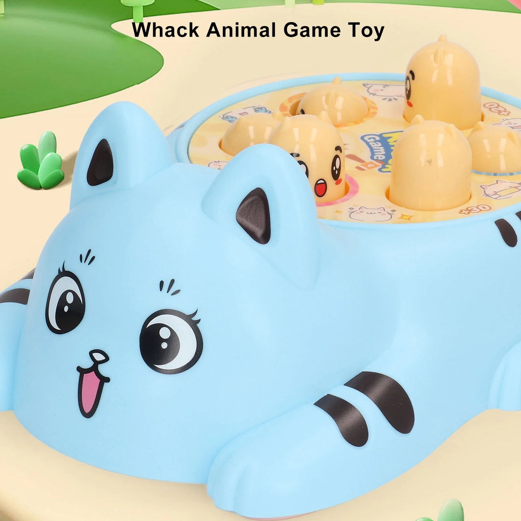 Kids Whack Toy Hammering Pounding Toy Cartoon Cat Shape Interactive Game N344658