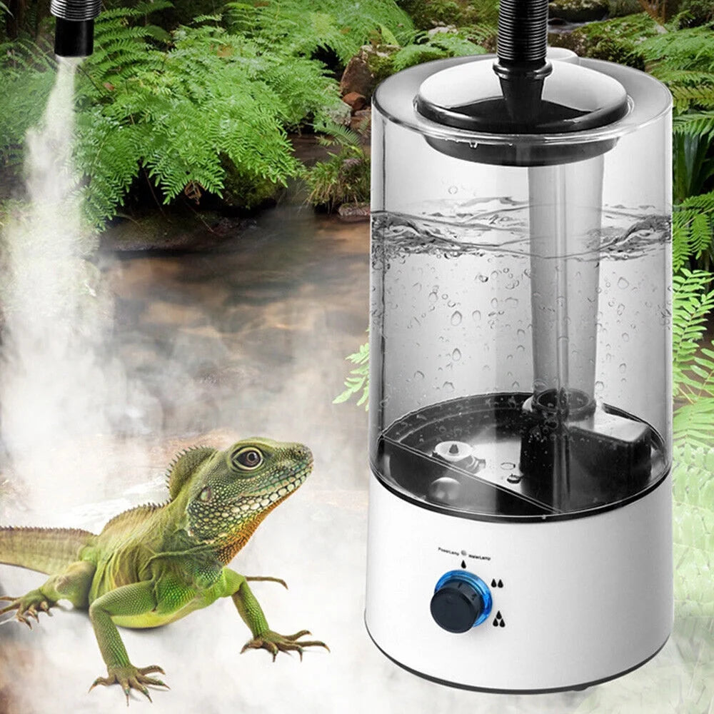 Reptile Terrarium Humidifier Fogger 4L Capacity Misting Machine with Hose F90277