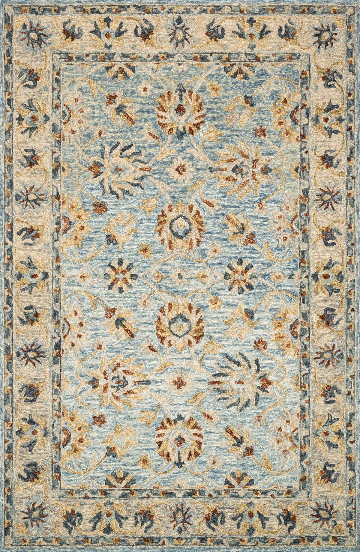 Light Blue Natural 9'3 x 13' Rug U462967