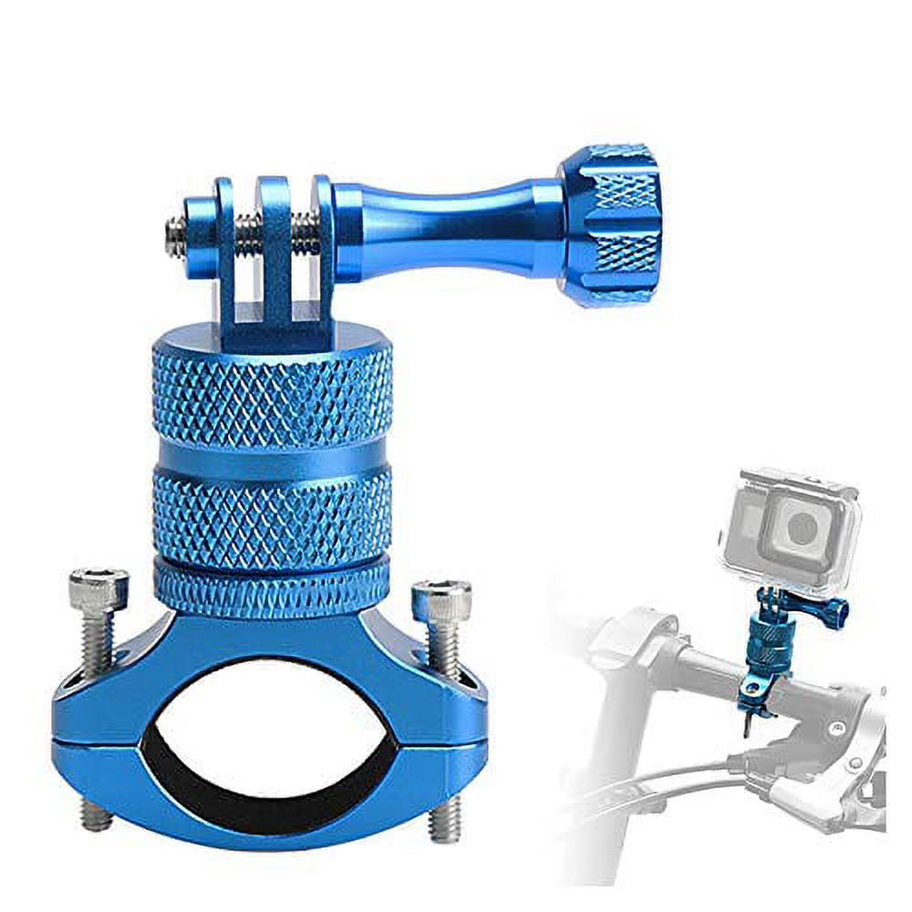 Blue 360 Degree Rotation Aluminium Mountain Bike Handlebar Mount for Action Camera U78040