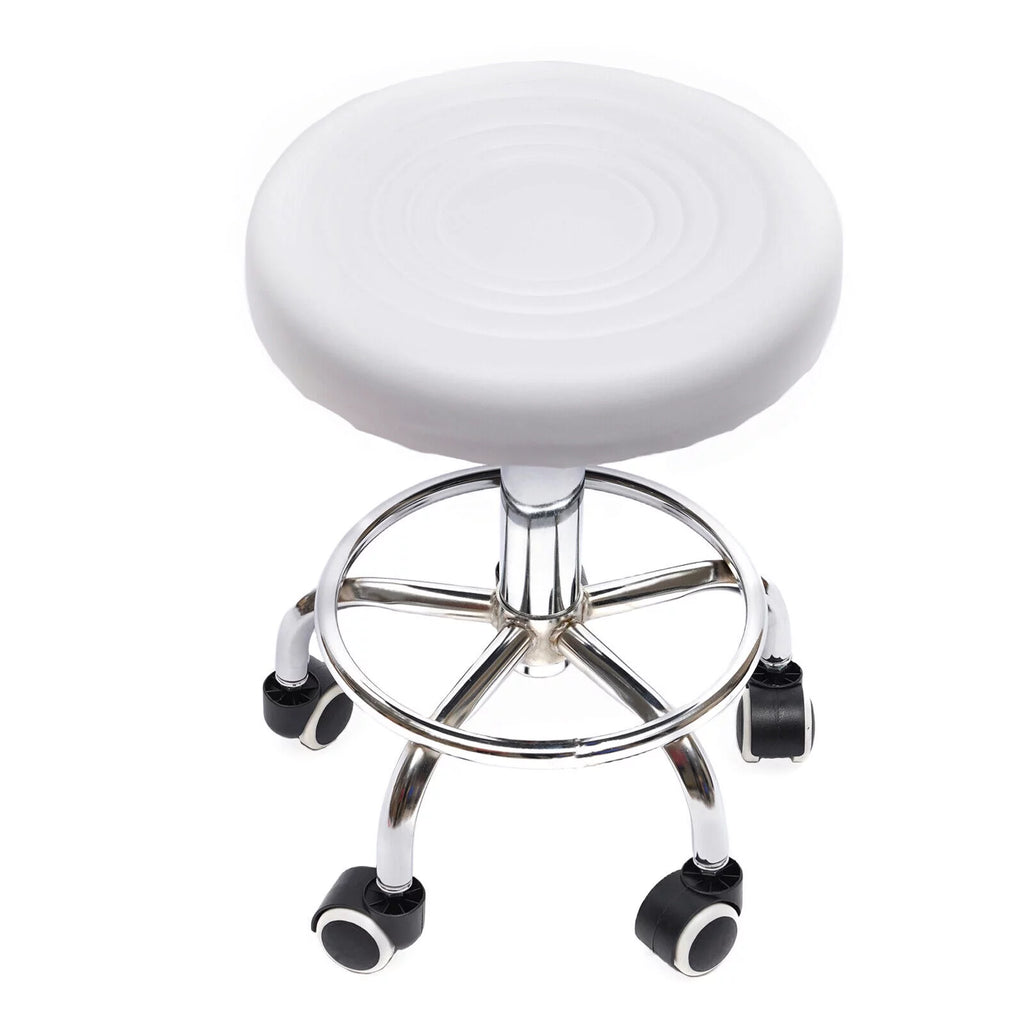 Adjustable Rolling Swivel Salon Stool with 5 Wheels D36891