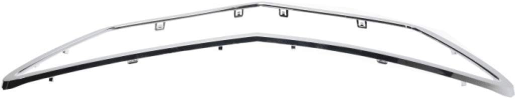 Chrome Plastic Grille Assembly with Clips W16419