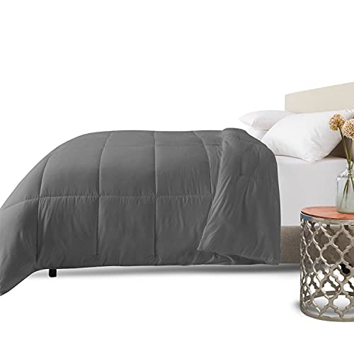 Queen Size Gray Down Alternative Comforter Q4472