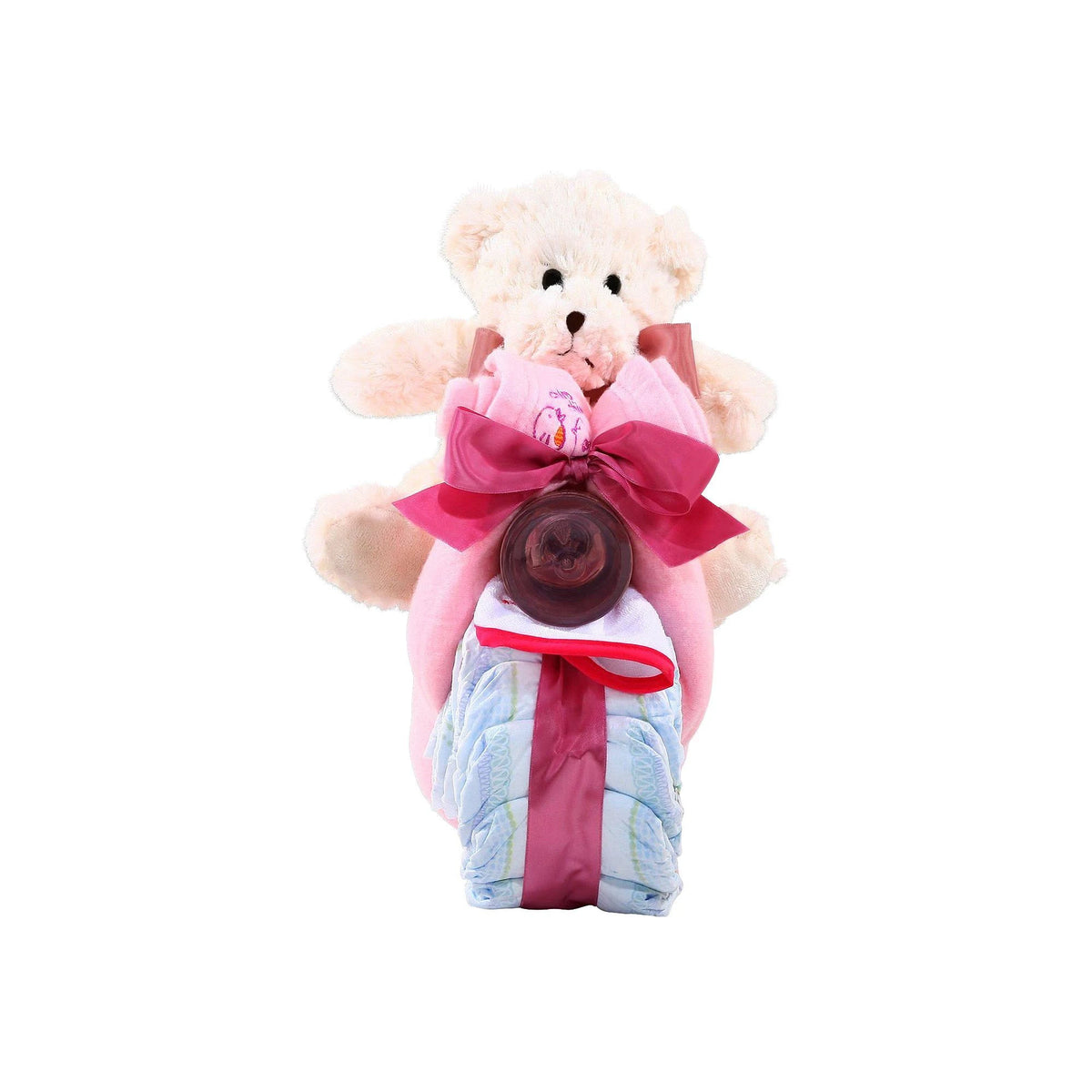 Pink 22-Diaper Motorcycle Cake G272497