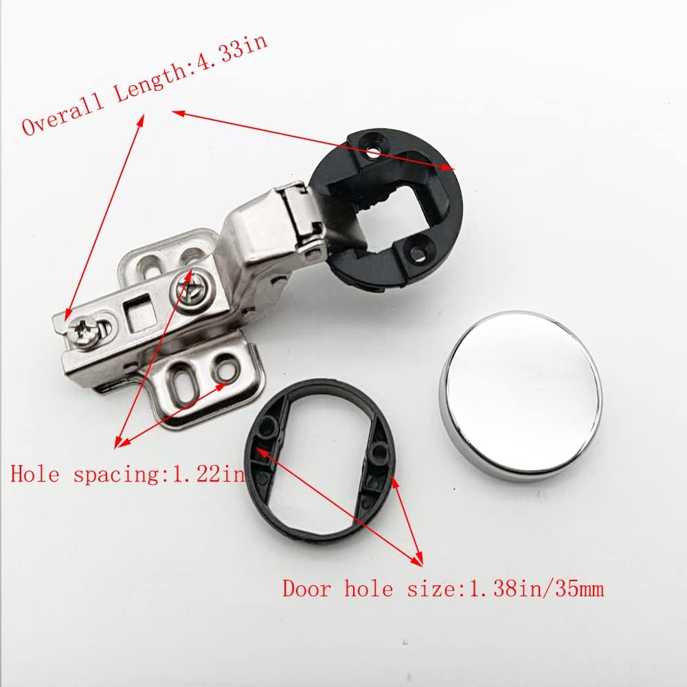 Glass Door Hinges 35mm Hole 2PCS H241233