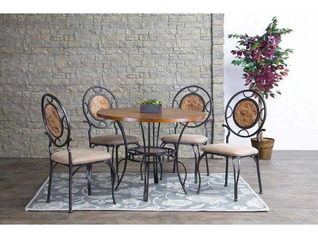 Beige 5 Piece Dining Set P28184