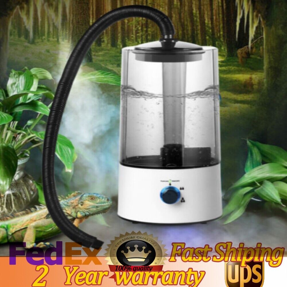 Reptile Terrarium Humidifier Fogger 4L Capacity Misting Machine with Hose F90277