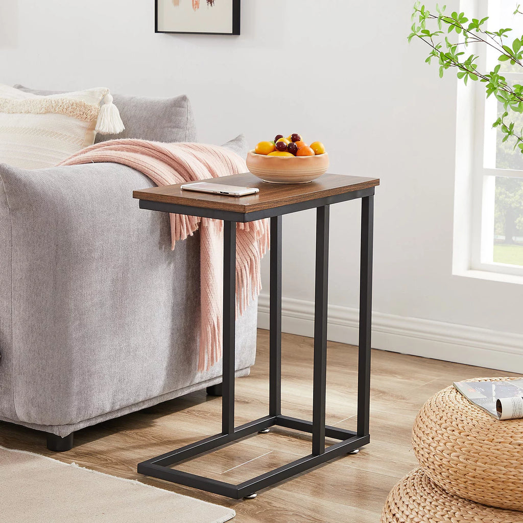 Set of 2 C-Shape Side Table Metal Frame L6198