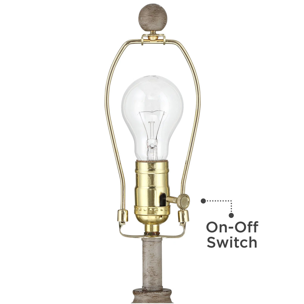 Set of 2 Beige Wood Table Lamps I70822
