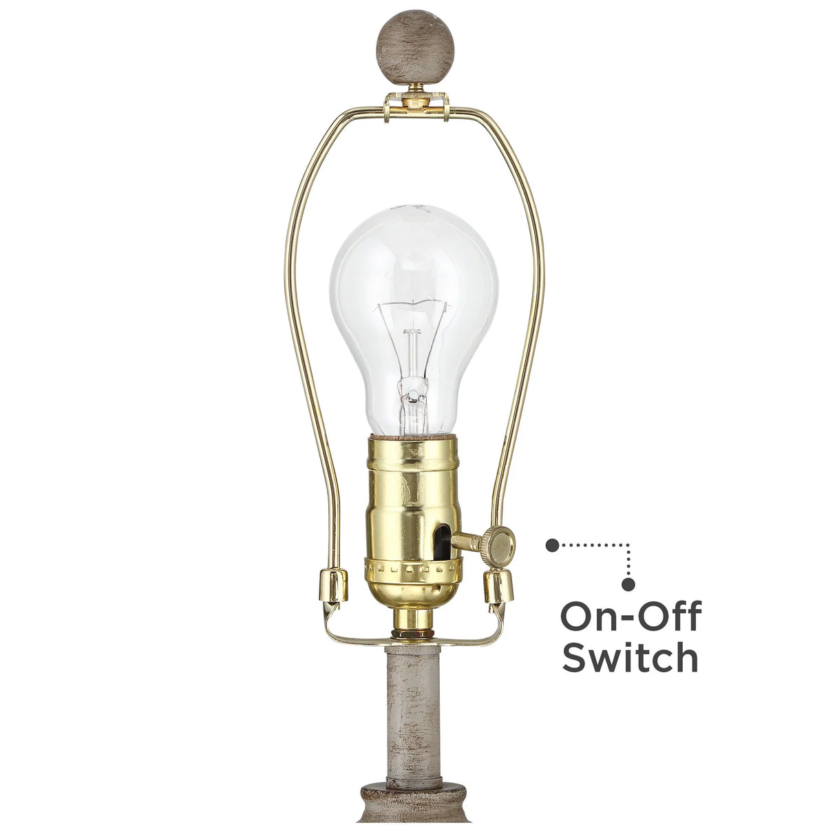 Set of 2 Beige Wood Table Lamps I70822