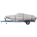 Gray 600-Denier Polyester Water-Resistant Boat Cover M7606