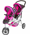 Black Twin Doll Jogger with Pink Trim S26287