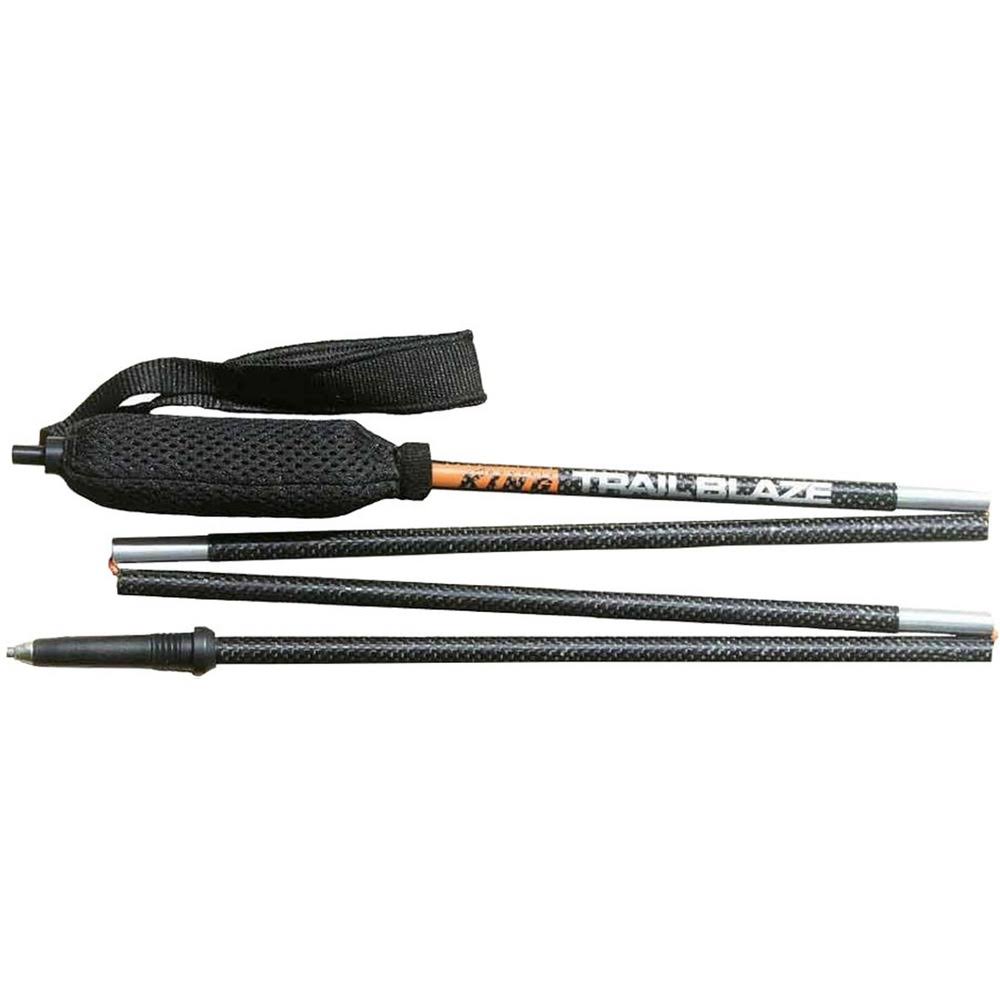 Grey Carbon Trekking Poles 4 Section Pair I667