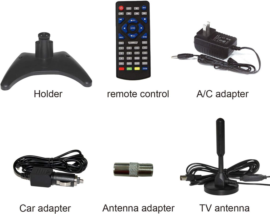 Portable Rechargeable TV with ATSC Tuner R541907