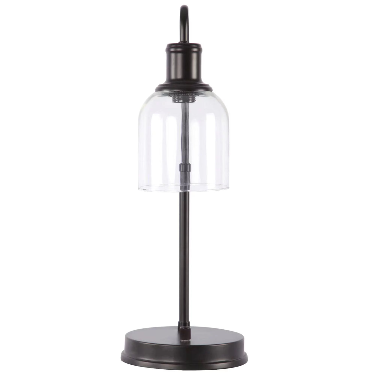 Antique Bronze Desk Lamp with AC Outlet R24940