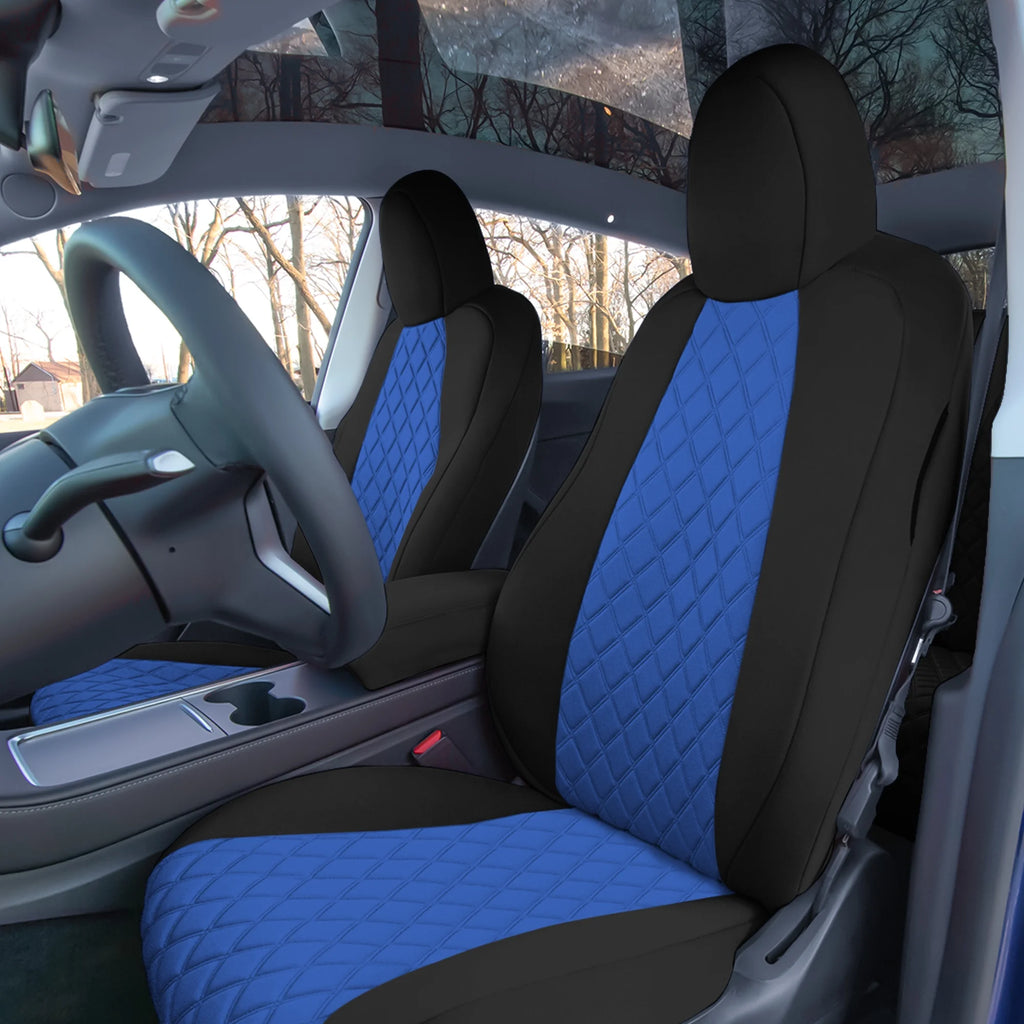 Blue Neoprene Custom Fit Seat Covers for Tesla Model Y J822
