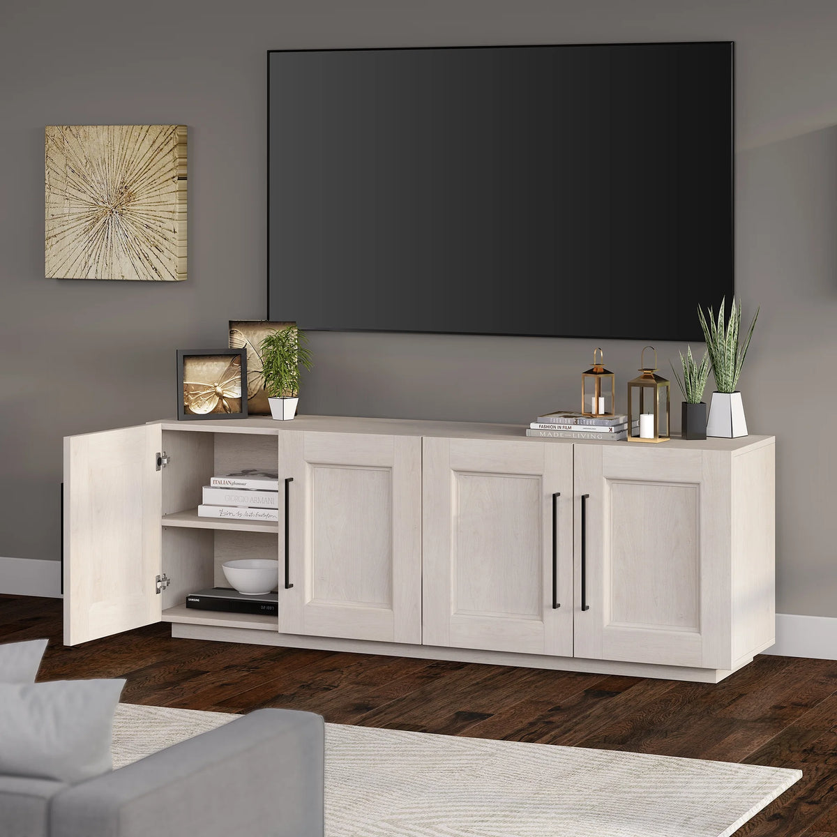White TV Stand N56497