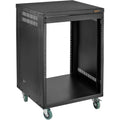 12U Steel Equipment Rack with 3 Casters D503