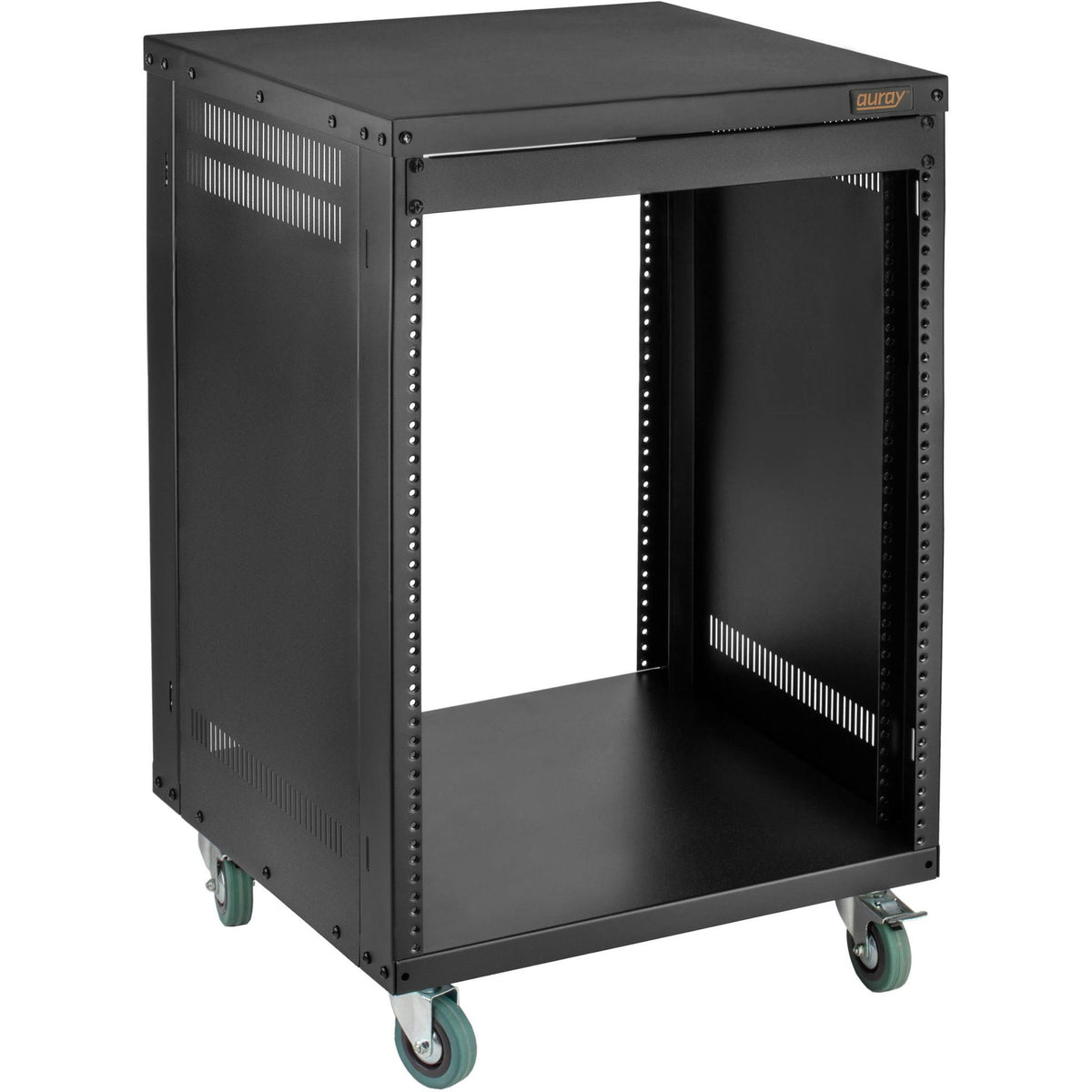 12U Steel Equipment Rack with 3 Casters D503