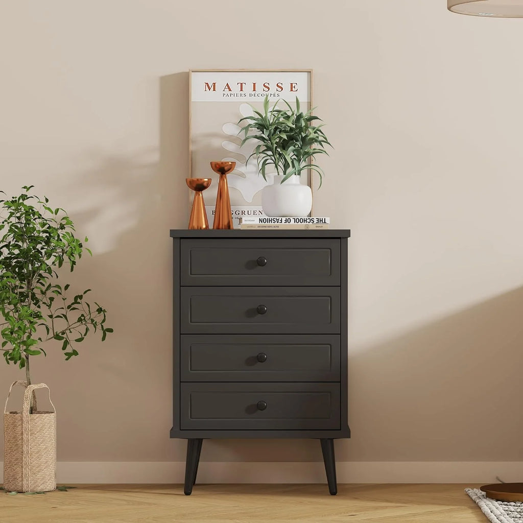4 Drawer Wood Dresser R9582