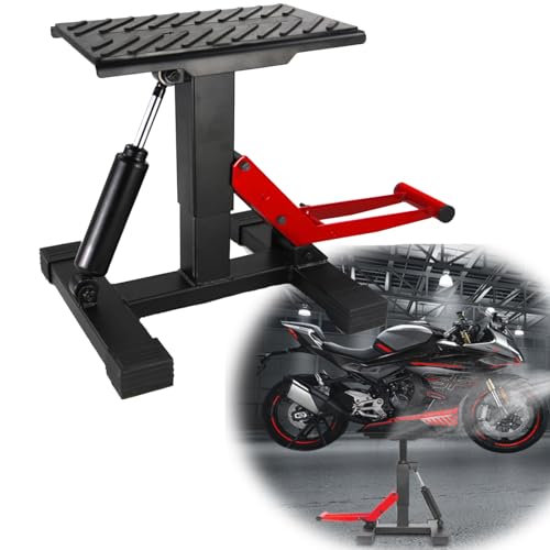 Hydraulic Motorcycle Lift Stand 440 Lbs Capacity Adjustable Height I515