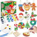36Pcs Unfinished DIY Wooden Art Craft Supplies Painting Kit K5376