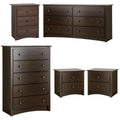 5-Piece Set with 2 Night Tables Chest Dresser and Tall Nightstand S8740