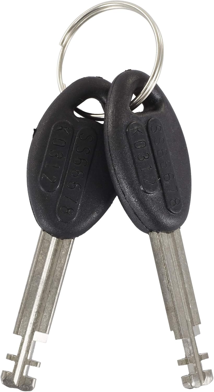 Black/Grey 55cm Integrated Chain Lock, Pack of 2 M993