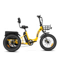 Step-Thru Fat Tire Electric Trike with Basket, 750W 48V 20Ah Black Z111772