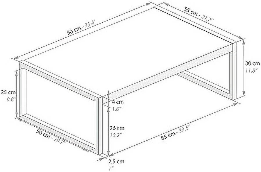 Luxury Coffee Table Concrete Grey F814