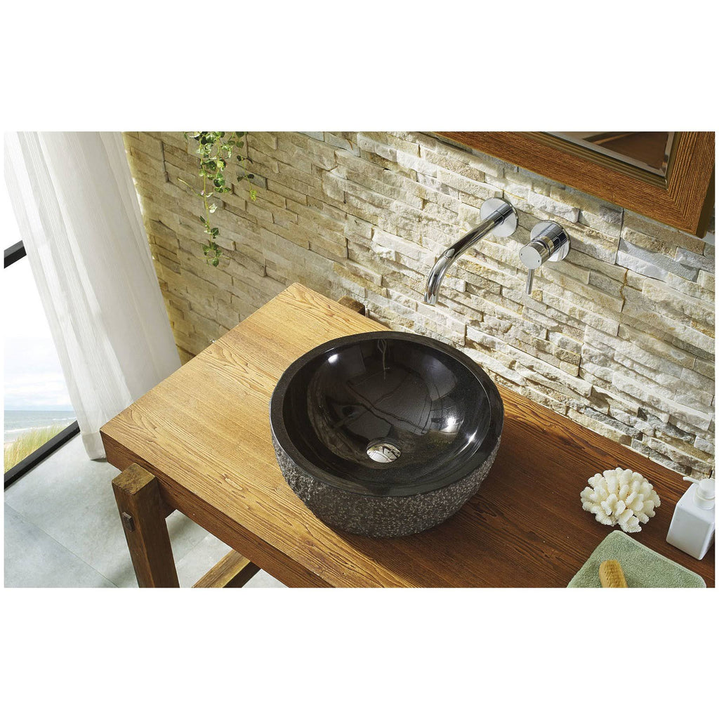 Beige Travertine Marble Bathroom Vessel Sink E1912