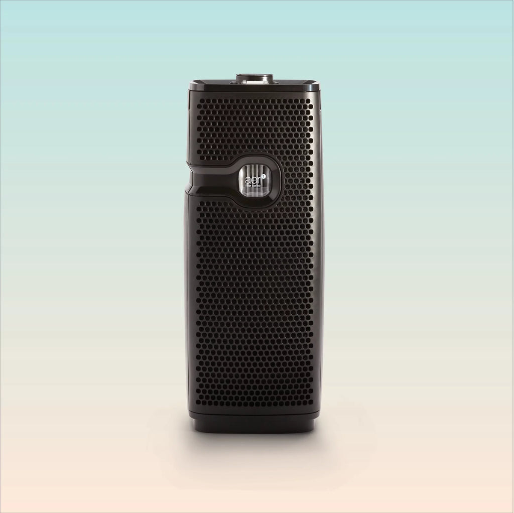Black True HEPA Mini Tower Air Purifier Z222298