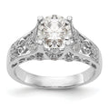 14K White Gold Engagement Ring A31885