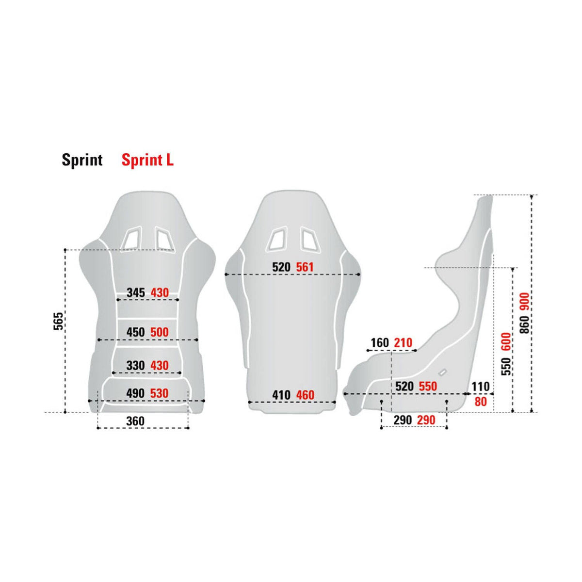 Rally Car Seat Black G4216