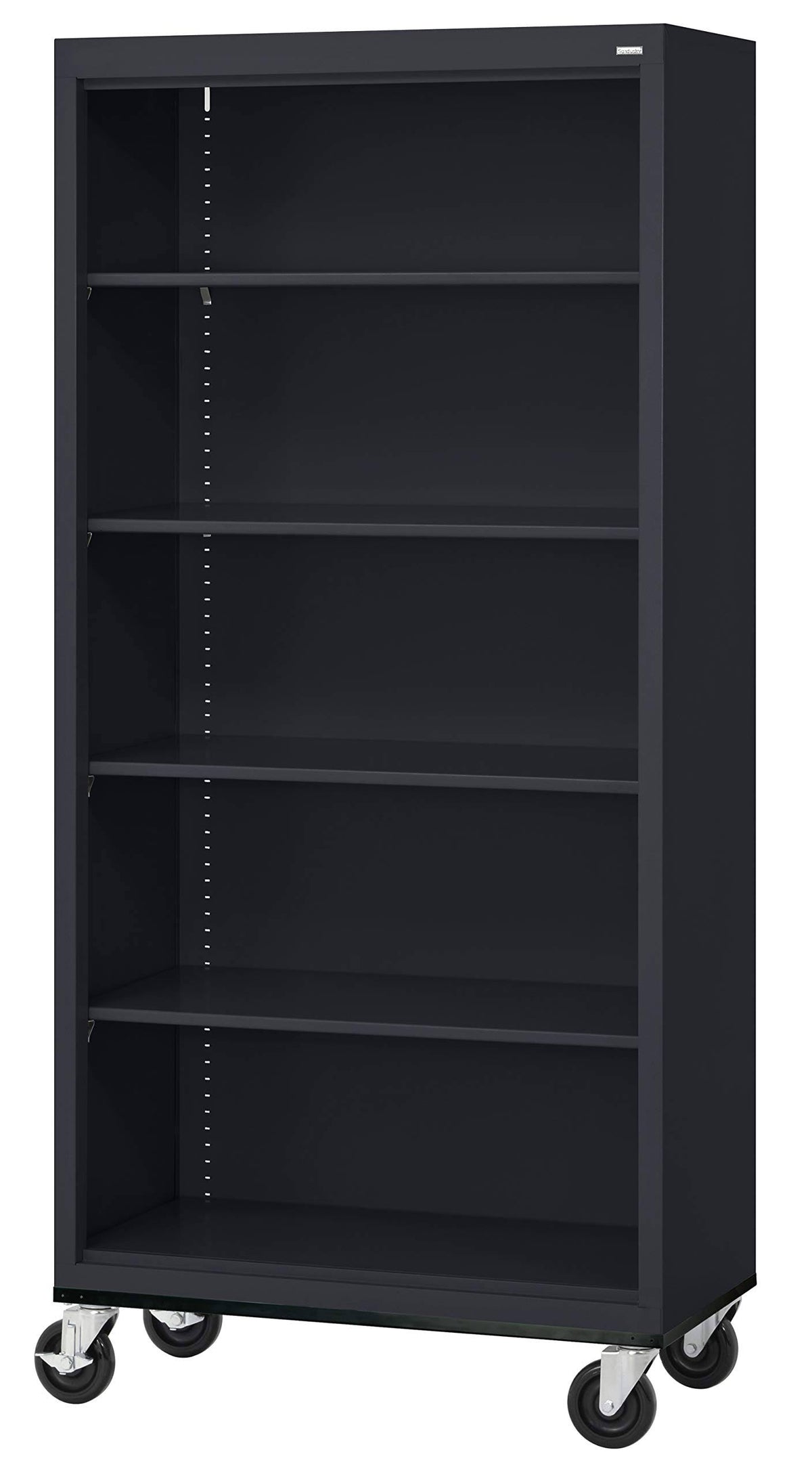Steel Mobile Bookcase Black G662