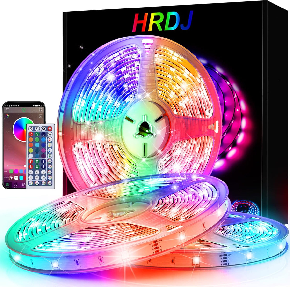 200ft LED Strip Lights with App Remote Control, Music Sync Color Changing, Pack of 2 U5812