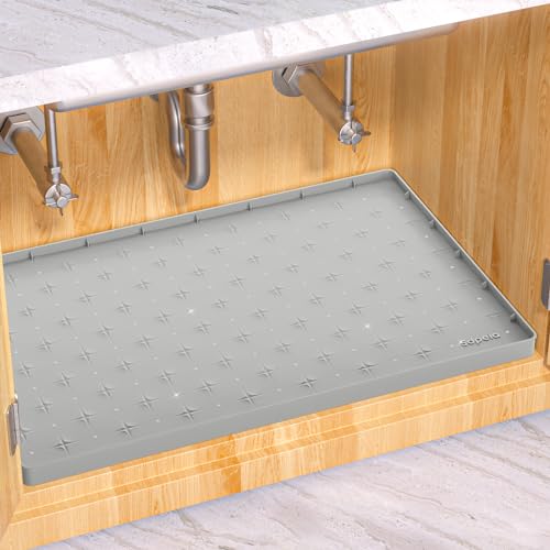 Grey Waterproof Under Sink Mat 25 x 19 inches S66034