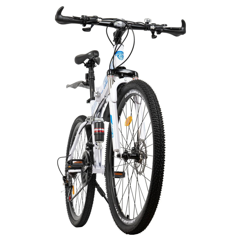 26 Mountain Folding Bike 21-Speed Dual-Disc Brake High-Carbon Steel Bicycle M535