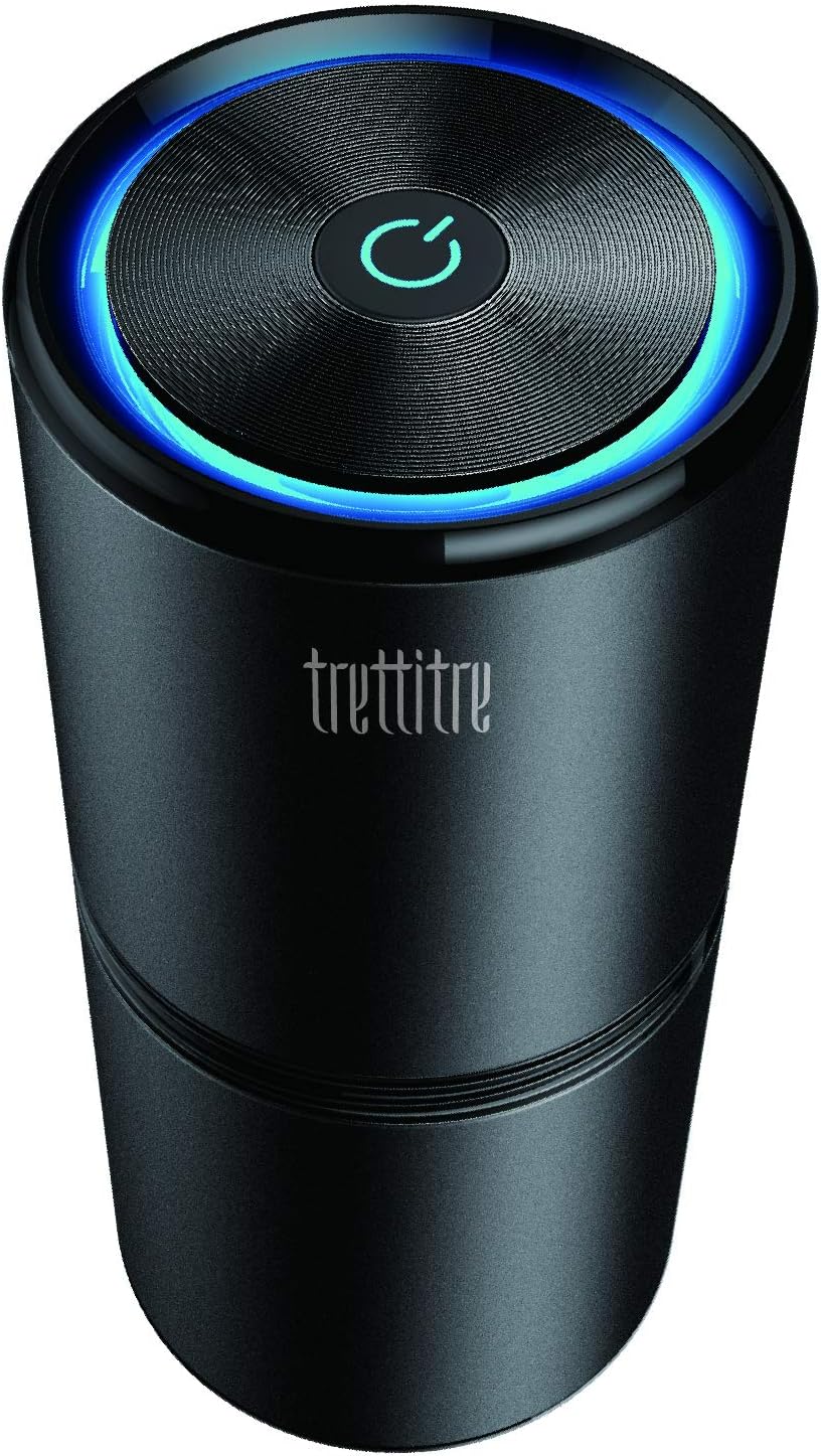 Car Air Purifier Ionizer with 12 Million Negative Ions, 27dB Quiet, Metal Body X434493