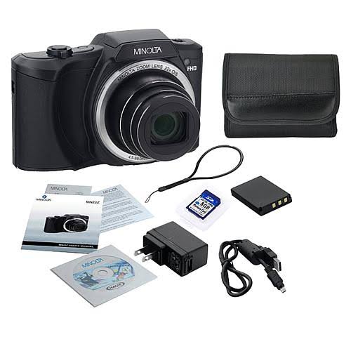 20.0-Megapixel 1080p Full HD Wi-Fi Digital Camera with 22x Zoom (Black) U2288