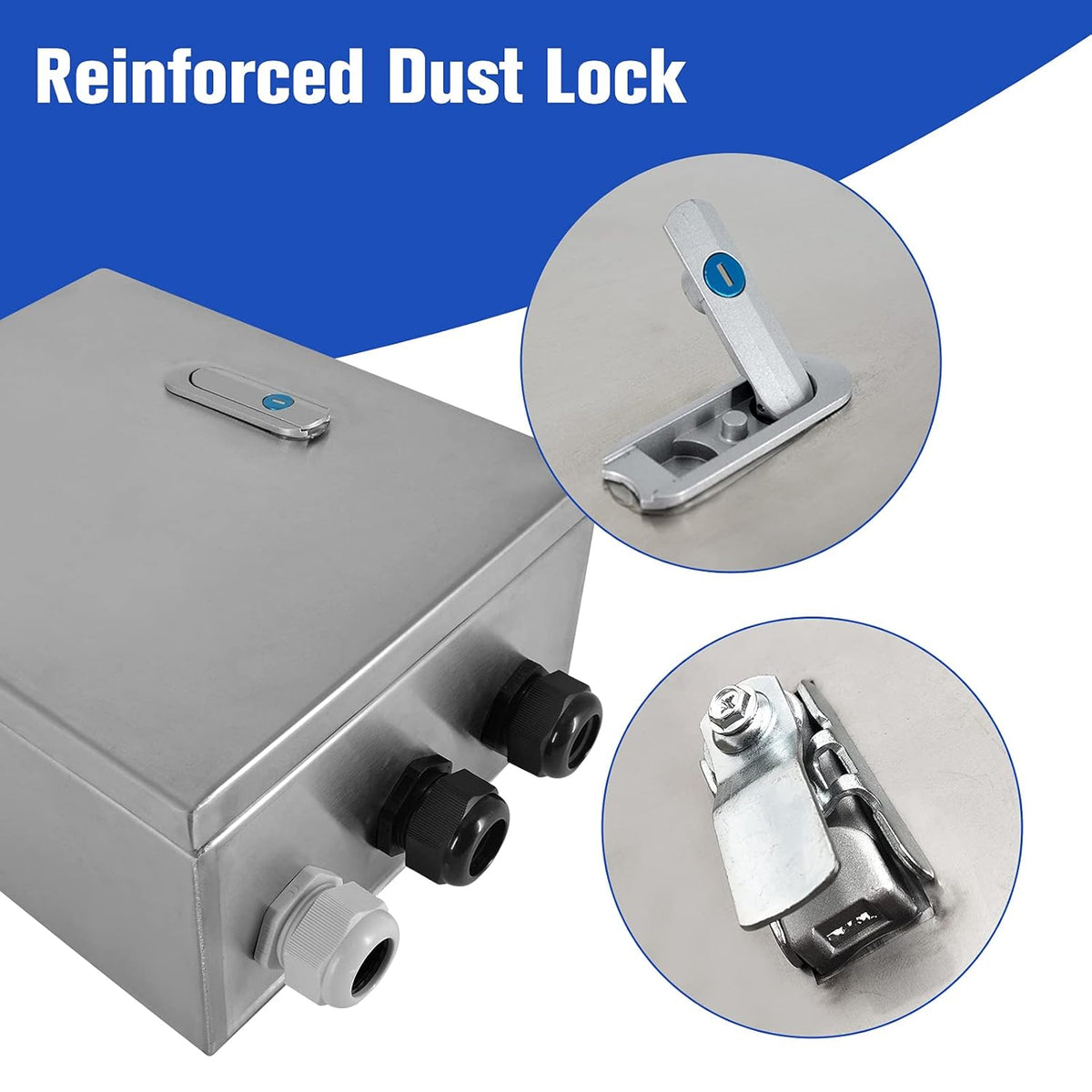 304 Stainless Steel IP65 Waterproof Junction Box with Lock X889105