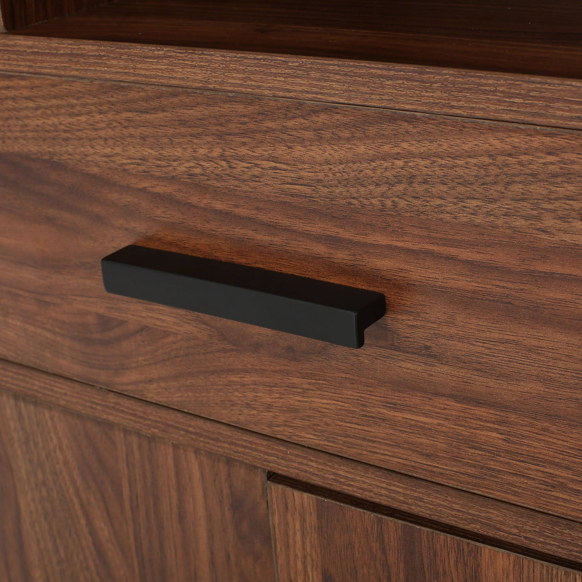 Dark Gray Black Faux Wood Cube Bookcase P53402