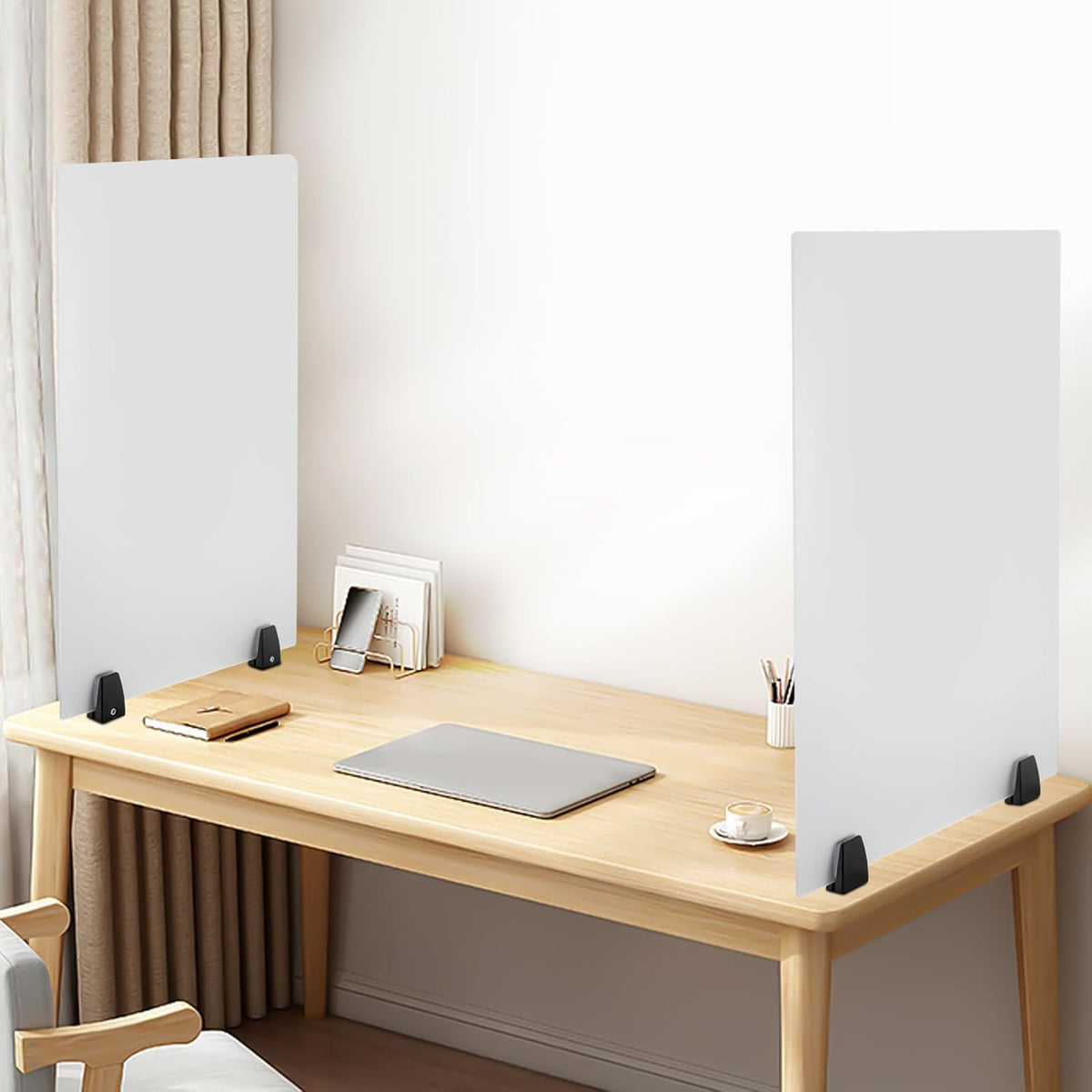 2 Pack Acrylic Desk Privacy Panel W617849