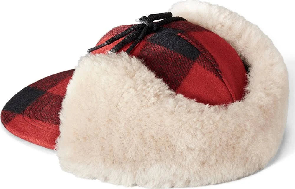 Mackinaw Cap Red Black H292