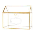 Gold Glass Terrarium Gift Card Holder V51118